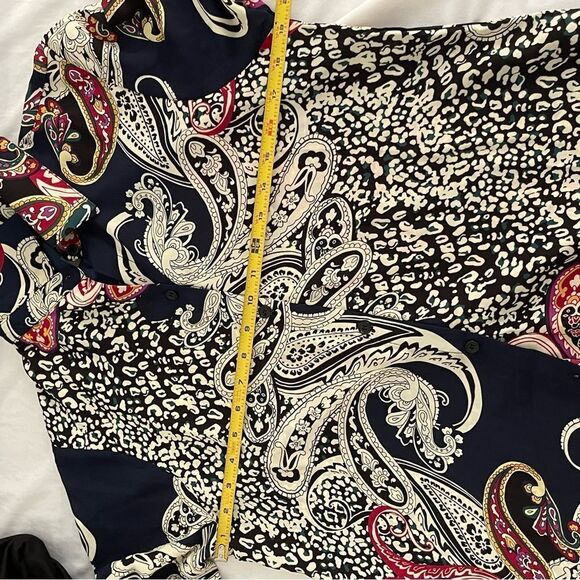 NWT Melissa Paige size Small Paisley flowy shirt - Picture 10 of 10